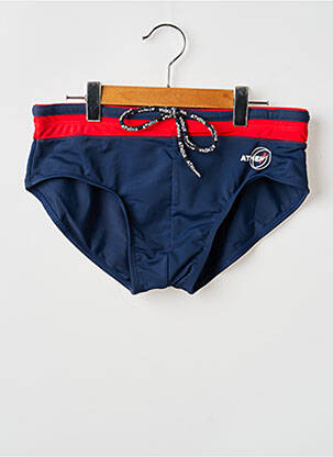 Slip de bain fermeture liens à nouer bleu ATHENA homme