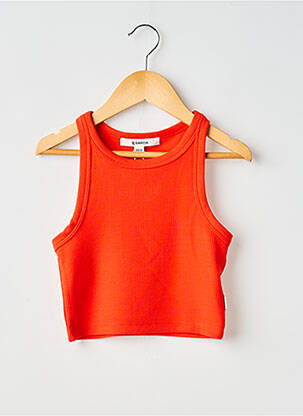 Top sans manche sans manche orange GARCIA fille