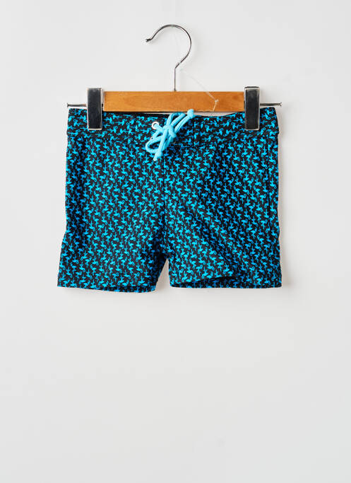 Short de bain imprimé fantaisie bleu LAGON BLEU garcon