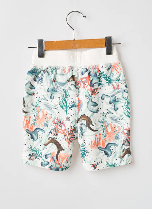 Bermuda fermeture liens à nouer taille élastique blanc GARCIA garcon