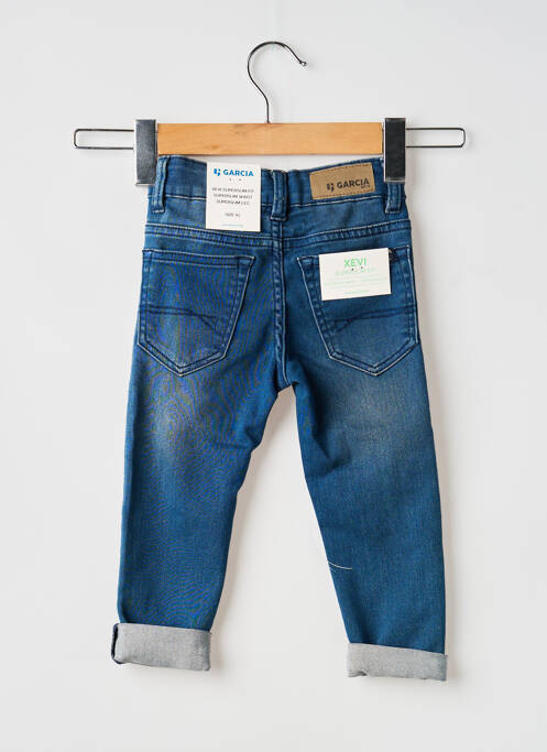 Jeans coupe slim fermeture zippée sous rabat boutonné bleu GARCIA garcon