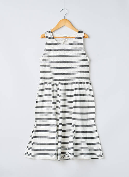 Robe mi-longue sans manche sans manche blanc GARCIA fille
