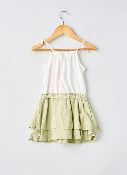 Robe mi-longue fines bretelles fines bretelles vert GARCIA fille