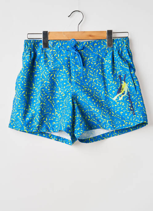 Short de bain imprimé fantaisie bleu ATHENA homme