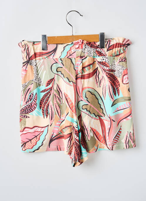 Short coupe droite taille élastique rose GARCIA fille