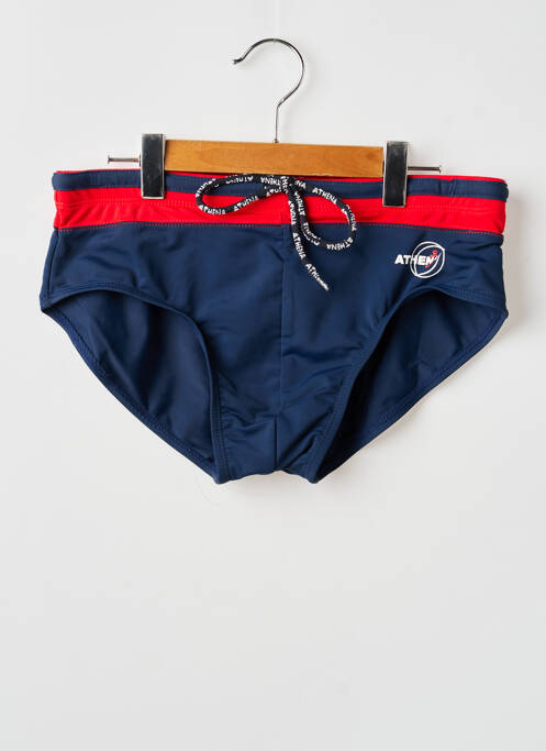 Slip de bain fermeture liens à nouer bleu ATHENA homme