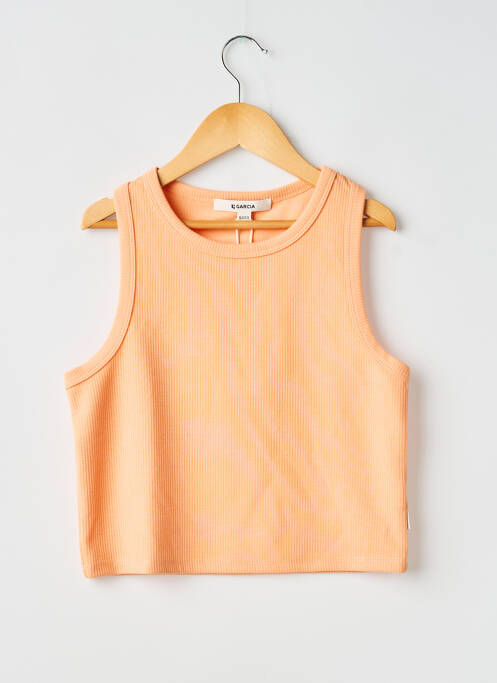 Top sans manche sans manche orange GARCIA fille