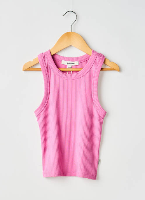 Top sans manche sans manche rose GARCIA fille