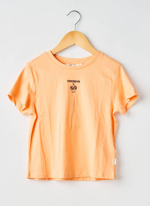 T-shirt coupe droite manches courtes orange GARCIA fille