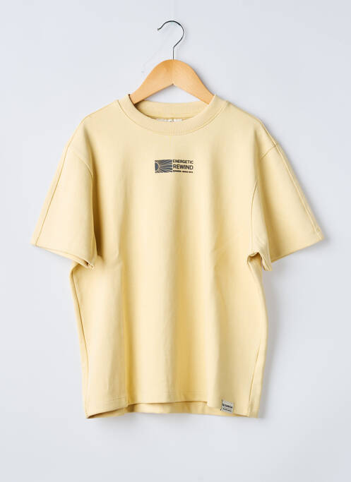 T-shirt coupe droite manches courtes jaune GARCIA garcon