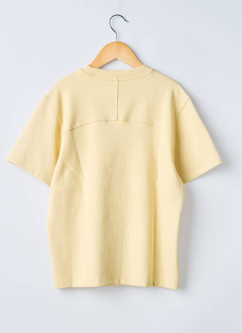 T-shirt coupe droite manches courtes jaune GARCIA garcon