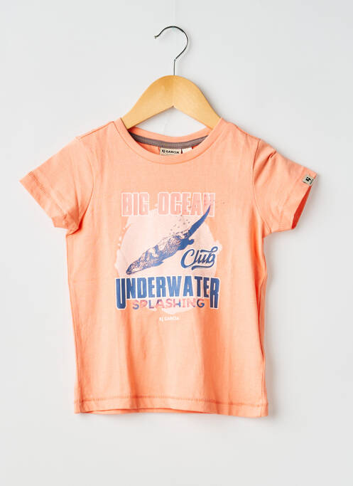T-shirt coupe droite manches courtes orange GARCIA garcon