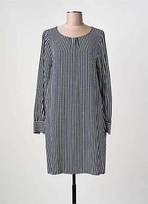 Robe mi-longue imprimé fantaisie manches longues bleu STREET ONE femme