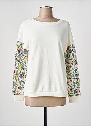 Sweat-shirt manches longues manches longues blanc STREET ONE femme