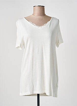 T-shirt coupe droite manches courtes blanc STREET ONE femme