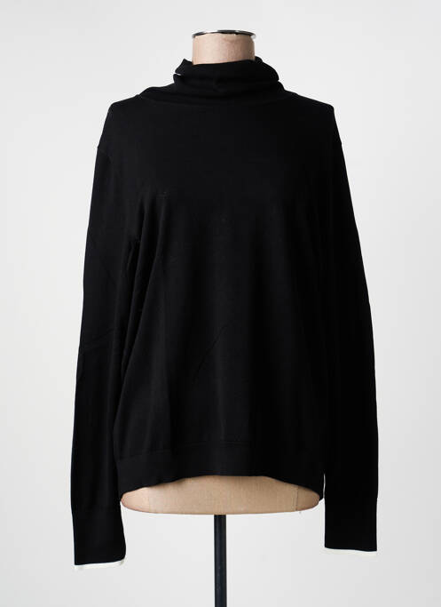 Pull col roulé coupe droite manches longues noir CECIL femme