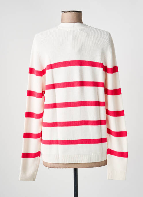 Gilet manches longues coupe cintrée blanc CECIL femme