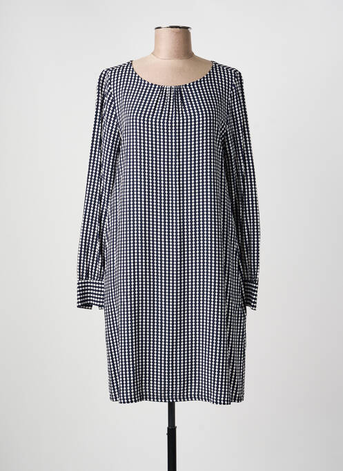 Robe mi-longue imprimé fantaisie manches longues bleu STREET ONE femme