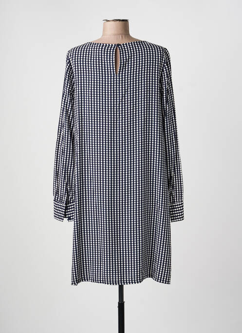 Robe mi-longue imprimé fantaisie manches longues bleu STREET ONE femme