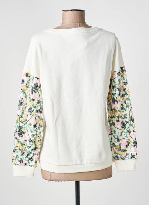 Sweat-shirt manches longues manches longues blanc STREET ONE femme