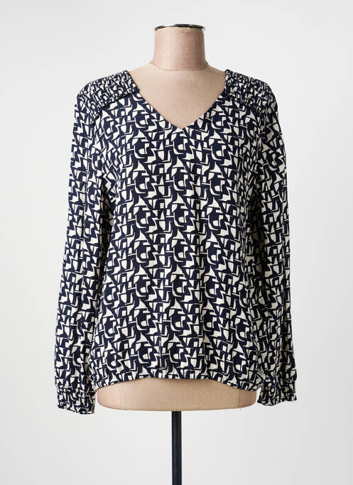 Top imprimé fantaisie manches longues noir STREET ONE femme