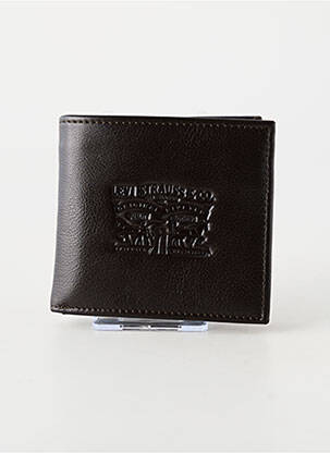 Portefeuille coutures renforcées marron LEVI'S homme