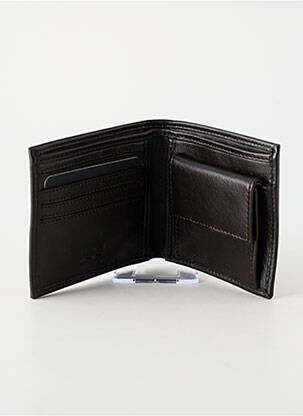 Portefeuille coutures renforcées marron LEVI'S homme
