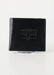 Portefeuille coutures renforcées noir LEVIS homme