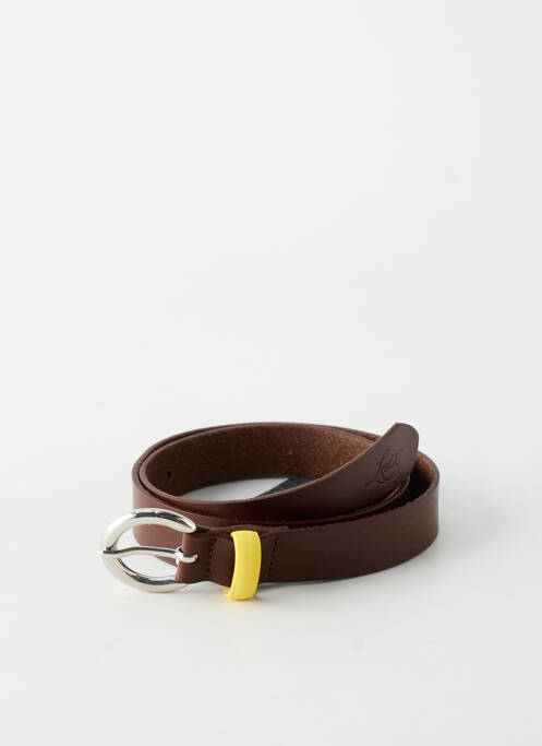 Ceinture effet matière satinée marron LEVIS homme