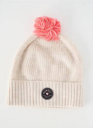 Bonnet bord-côtes beige GARCIA fille