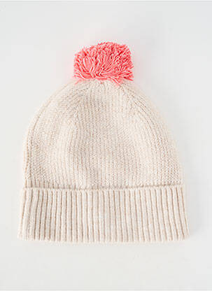 Bonnet bord-côtes beige GARCIA fille