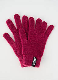 Gants maille tricot violet GARCIA fille