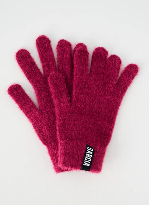 Gants maille tricot violet GARCIA fille