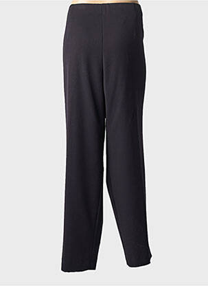 Pantalon droit tissage crêpe taille normale noir KJBRAND femme