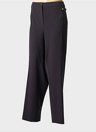 Pantalon droit stretch taille normale noir KJBRAND femme