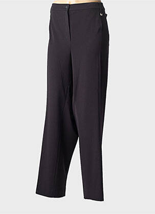 Pantalon droit stretch taille normale noir KJBRAND femme