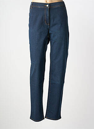 Jeans coupe slim tissage brut taille normale bleu ADELINA BY SCHEITER femme