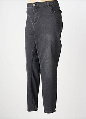 Jeans coupe slim stretch taille normale noir CISO femme