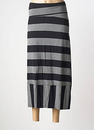 Jupe longue coupe droite gris Q'NEEL femme