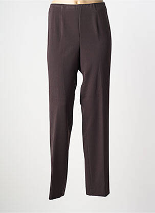 Pantalon slim taille élastique taille normale marron KJBRAND femme