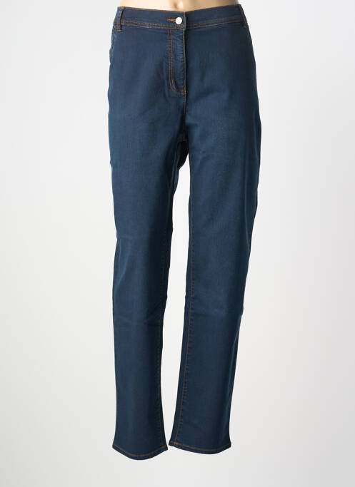 Jeans coupe slim tissage brut taille normale bleu ADELINA BY SCHEITER femme