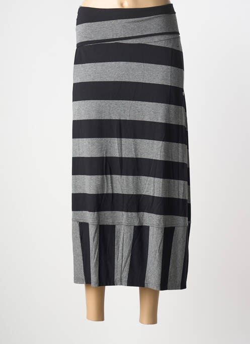 Jupe longue coupe droite gris Q'NEEL femme