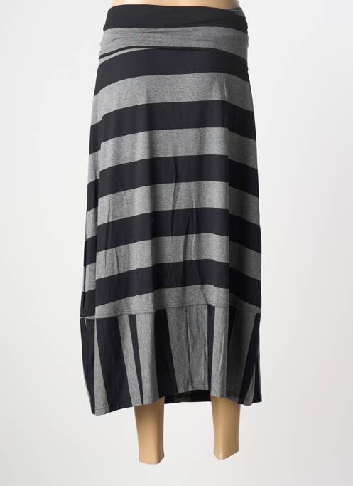 Jupe longue coupe droite gris Q'NEEL femme