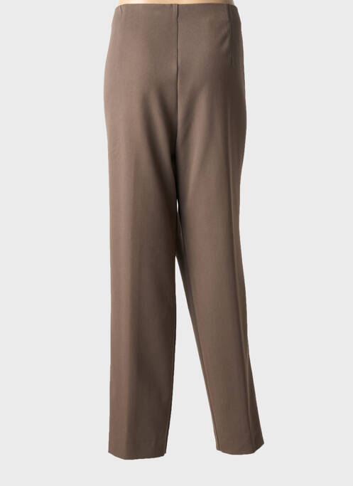 Pantalon slim taille élastique taille normale marron clair KJBRAND femme