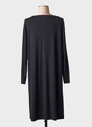 Robe mi-longue imprimé fleurs manches longues orange G!OZE femme