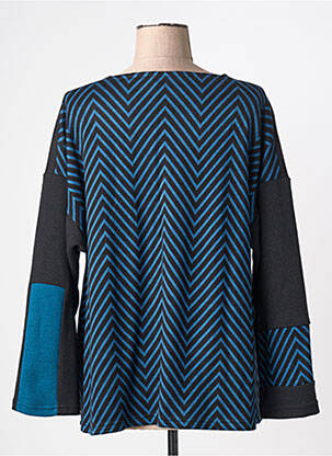 Pull coupe droite manches longues noir FRANCK ANNA femme
