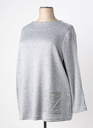 Pull tunique stretch manches longues argent SEE YOU femme