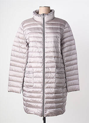 Doudoune poches sans capuche gris WHITE LABEL femme