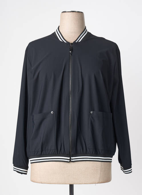 Blouson col v noir FRANCK ANNA femme