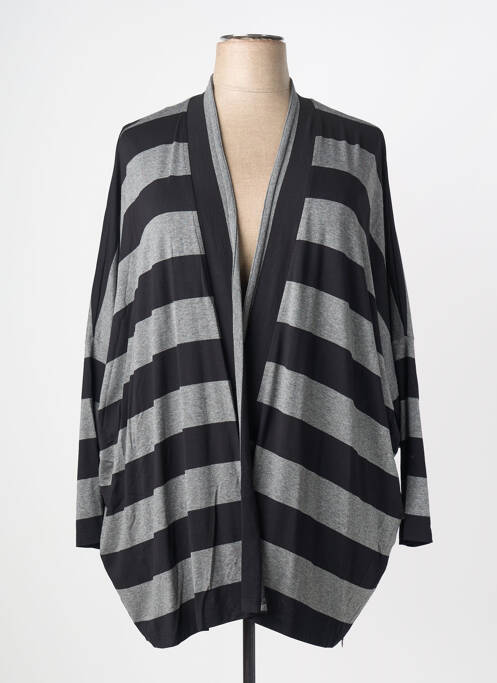 Gilet manches longues stretch noir Q'NEEL femme